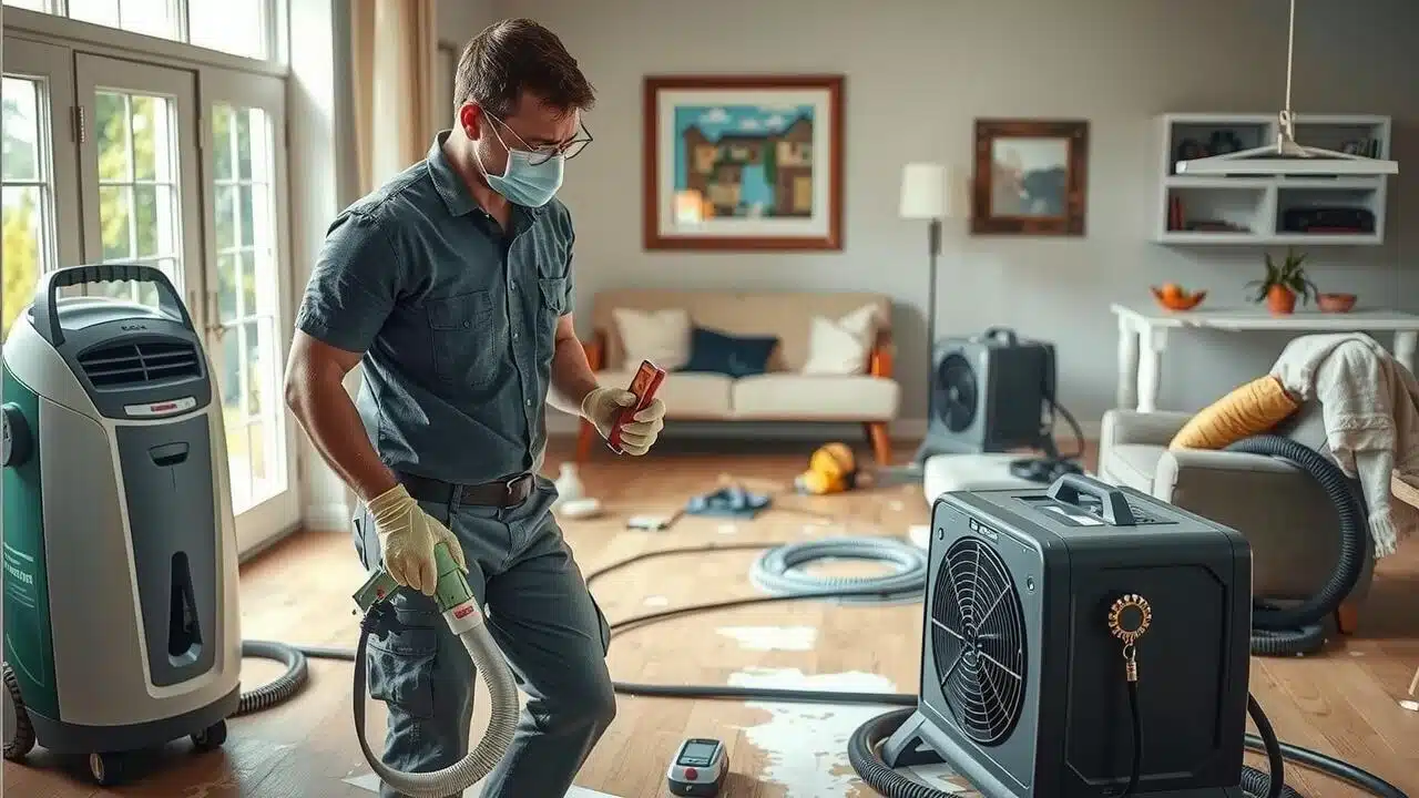 Water damage restoration service